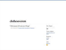 Tablet Screenshot of clothesoverem.blogg.se