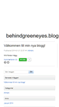 Mobile Screenshot of behindgreeneyes.blogg.se