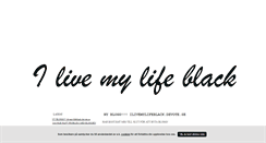 Desktop Screenshot of ilivemylifeblack.blogg.se
