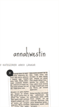 Mobile Screenshot of annahwestin.blogg.se