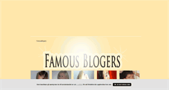 Desktop Screenshot of famousblogers.blogg.se