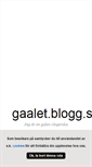 Mobile Screenshot of gaalet.blogg.se