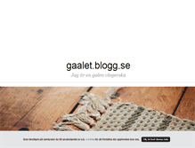 Tablet Screenshot of gaalet.blogg.se