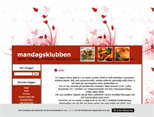 Tablet Screenshot of mandagsklubben.blogg.se