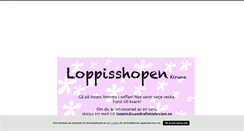 Desktop Screenshot of loppisshop.blogg.se