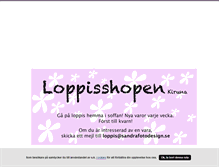 Tablet Screenshot of loppisshop.blogg.se