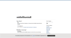 Desktop Screenshot of mittlufthaststall.blogg.se