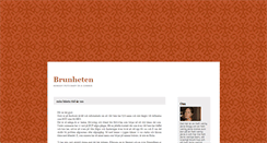 Desktop Screenshot of brunheten.blogg.se
