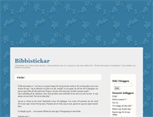 Tablet Screenshot of bibbistickar.blogg.se