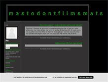 Tablet Screenshot of mastodontfilmsmats.blogg.se