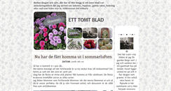 Desktop Screenshot of etttomtblad.blogg.se