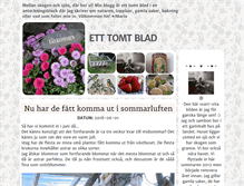 Tablet Screenshot of etttomtblad.blogg.se