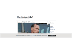 Desktop Screenshot of hurfunkarfolk.blogg.se