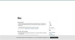 Desktop Screenshot of fitte.blogg.se