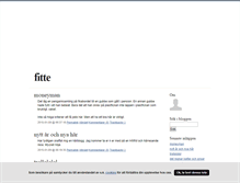 Tablet Screenshot of fitte.blogg.se