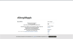 Desktop Screenshot of ekbergsbloppis.blogg.se