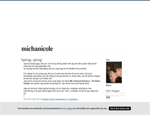 Tablet Screenshot of michanicole.blogg.se