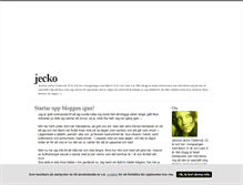 Tablet Screenshot of jecko.blogg.se