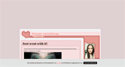 Desktop Screenshot of hannassminkblogg.blogg.se