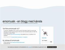 Tablet Screenshot of emomusik.blogg.se