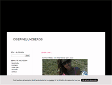 Tablet Screenshot of josefinelundbergs.blogg.se