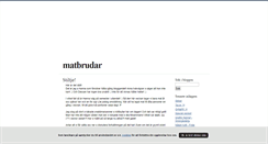 Desktop Screenshot of matbrudar.blogg.se