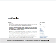 Tablet Screenshot of matbrudar.blogg.se