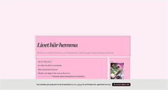 Desktop Screenshot of livetharhemma.blogg.se
