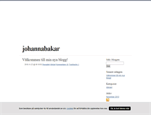 Tablet Screenshot of johannabakar.blogg.se