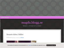 Tablet Screenshot of magda.blogg.se