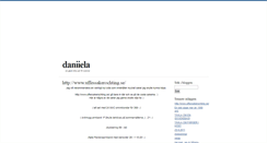 Desktop Screenshot of daniiela.blogg.se