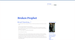 Desktop Screenshot of brokenprophet.blogg.se