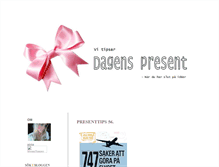 Tablet Screenshot of dagenspresent.blogg.se