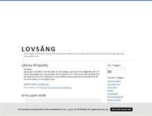Tablet Screenshot of lovsang.blogg.se