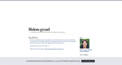 Desktop Screenshot of helenspyssel.blogg.se
