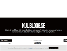Tablet Screenshot of kul.blogg.se