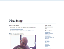 Tablet Screenshot of ninapalmgren.blogg.se
