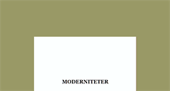 Desktop Screenshot of moderniteter.blogg.se