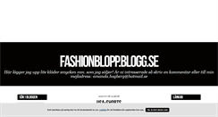 Desktop Screenshot of fashionblopp.blogg.se