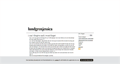 Desktop Screenshot of lundgrenjessica.blogg.se