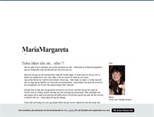 Tablet Screenshot of mariamargareta.blogg.se