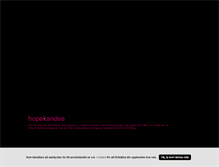 Tablet Screenshot of hopekandee.blogg.se