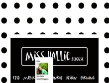 Tablet Screenshot of misshallie.blogg.se