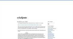 Desktop Screenshot of cykeljonte.blogg.se