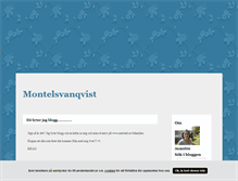 Tablet Screenshot of montelsvanqvist.blogg.se