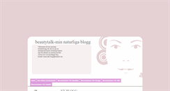 Desktop Screenshot of beautytalk.blogg.se