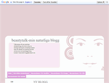 Tablet Screenshot of beautytalk.blogg.se