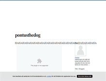 Tablet Screenshot of pontusthedog.blogg.se
