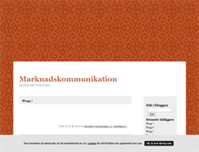 Tablet Screenshot of marknadskommunikation.blogg.se