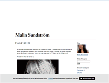 Tablet Screenshot of maalinsundstrom.blogg.se